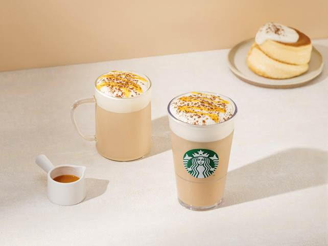 星巴克於 1月14日全門市推出新飲品「奶香烤舒芙蕾風味那堤」。(圖/星巴克提供)