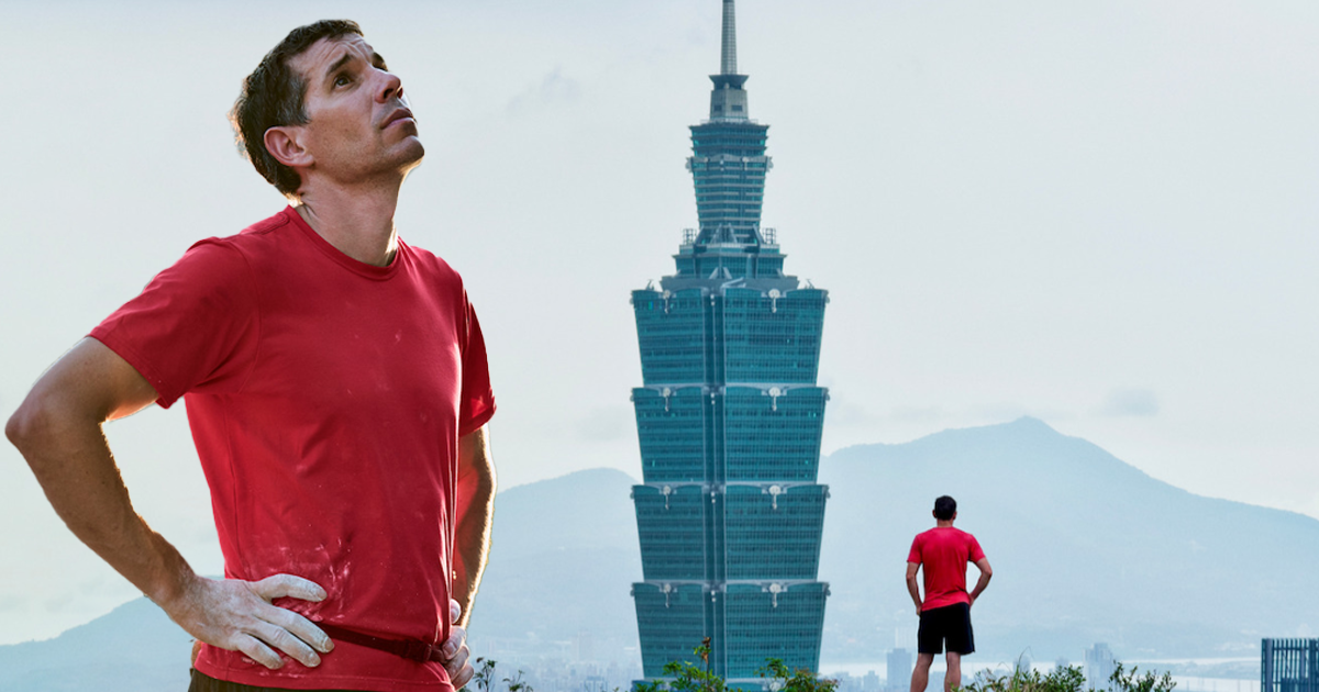 Alex Honnold徒手攀登101。（合成圖／翻攝Netflix）