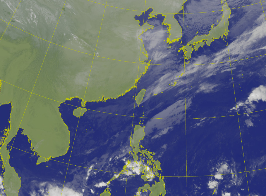 元旦強烈大陸冷氣團來襲,北部氣溫逐漸下降。(圖/中央氣象署)