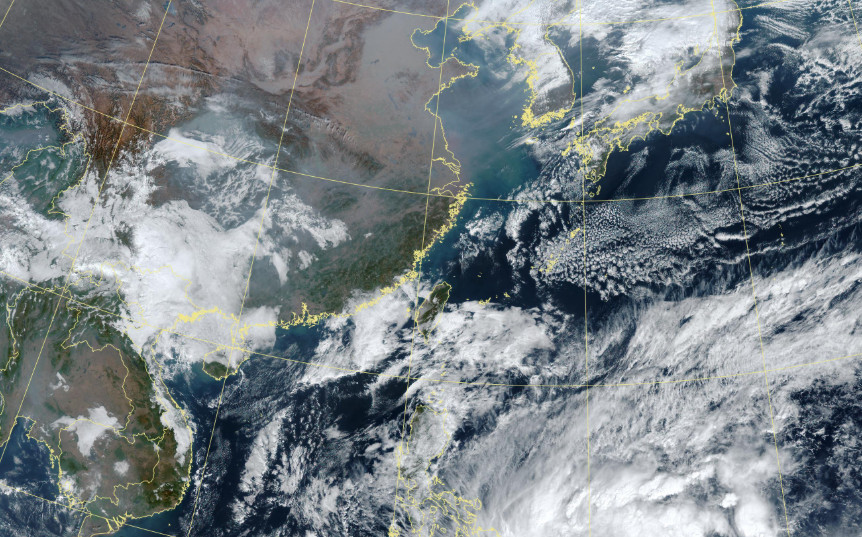 今天各地大多為多雲到晴的天氣。（圖／中央氣象署）