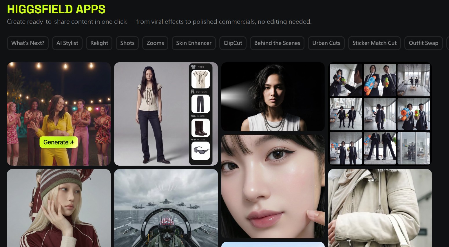 （圖／翻攝自Higgsfield官網）