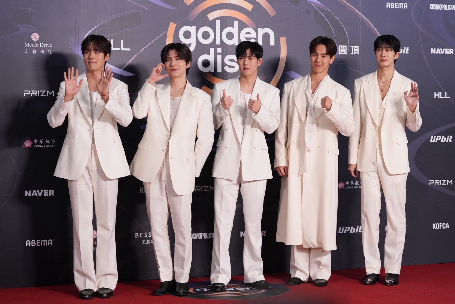 MONSTA X  在金唱片帶來精彩演出。（圖／陳明中攝）