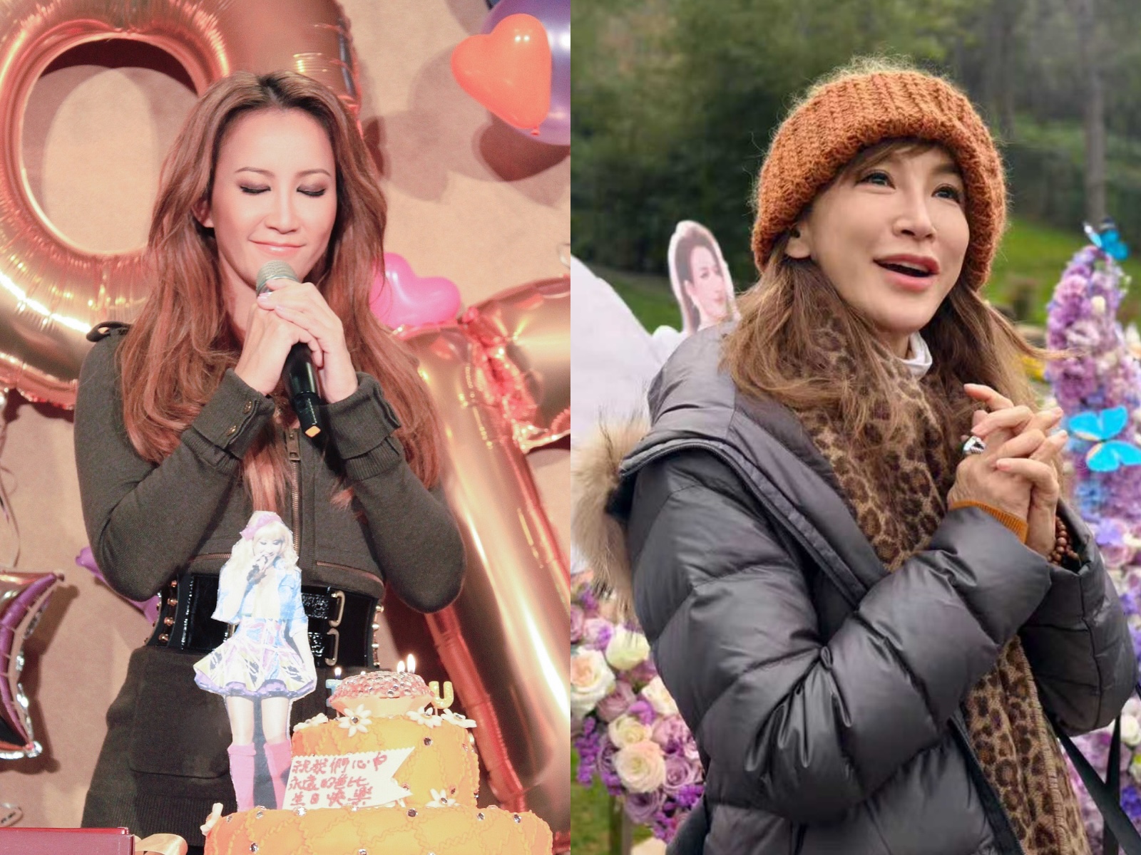 李玟（左圖）冥誕，NANCY（右圖）緬懷妹妹。（圖／NANCY提供）