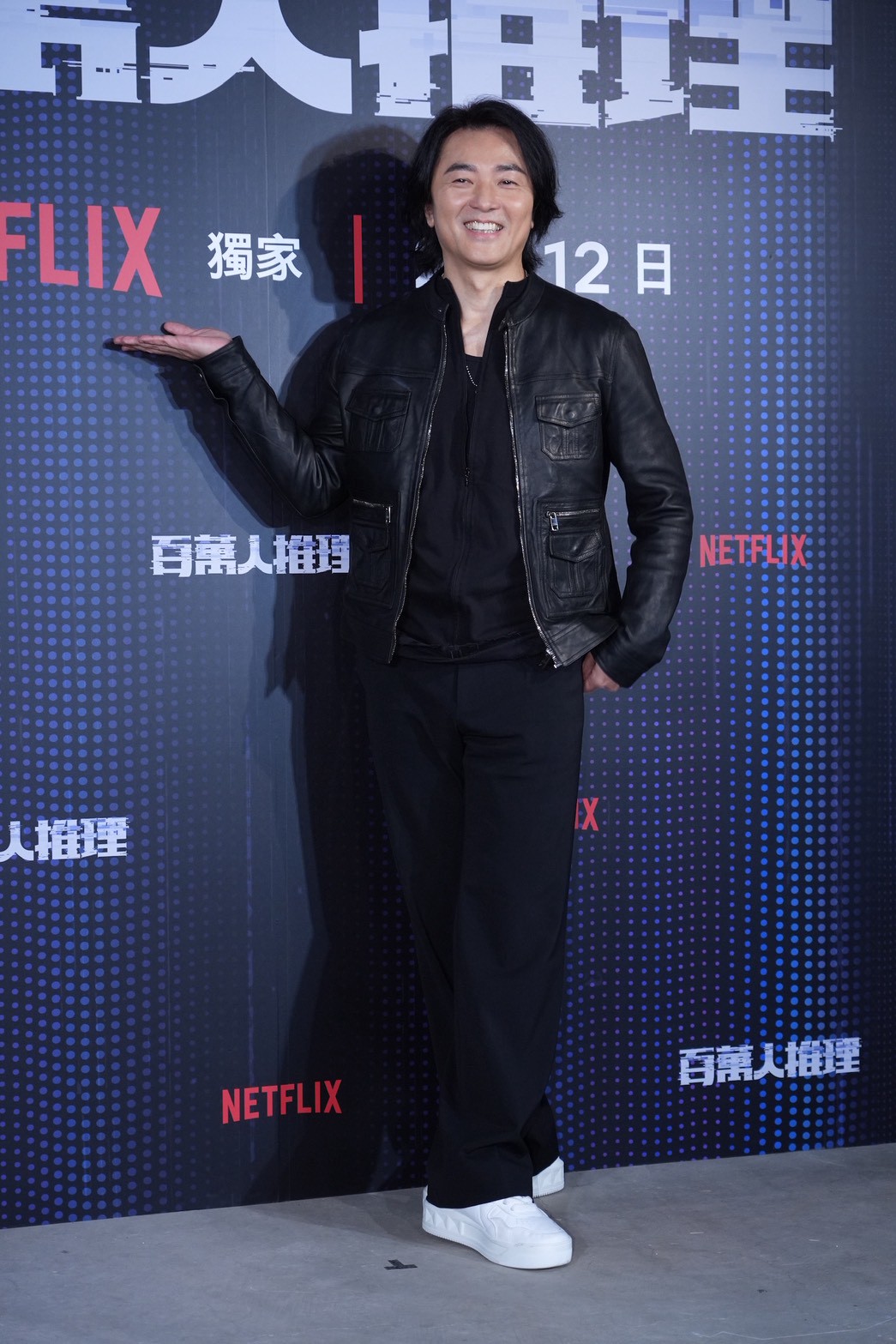 鄭伊健開心分享拍戲心得。（圖／記者許方正攝）