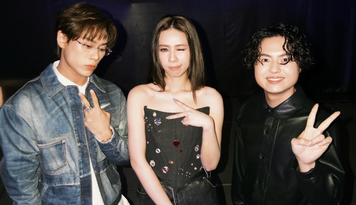 告五人與所屬公司相信音樂大方捐款，暖舉曝光。（圖／翻攝自臉書）