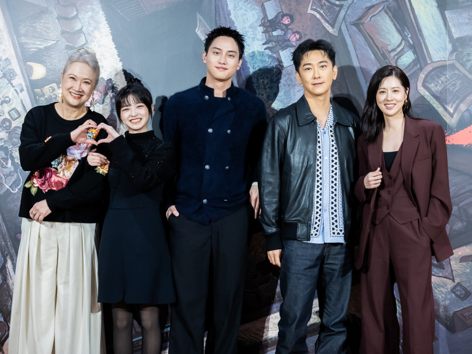 洪慧芳、陳姸霏、范少勳、施名帥、林予晞。(圖/Disney+提供)