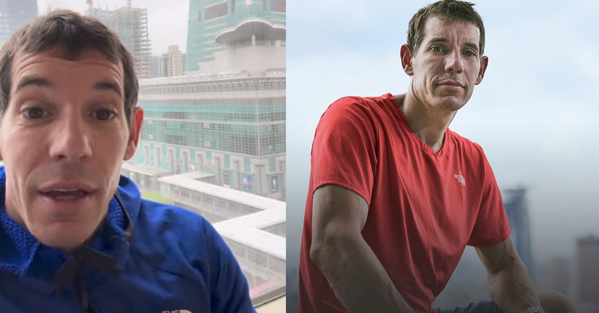 霍諾德說今天改去健行。(圖/翻攝自Alex Honnold IG)