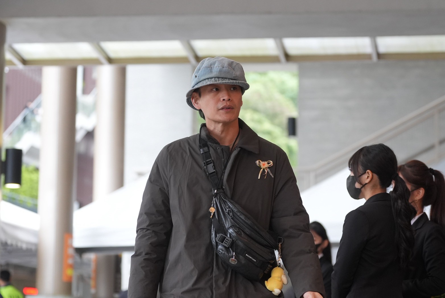 黃鐙輝說不能哭，哭了一定會被曹大哥罵醜八怪。（圖／記者陳明中攝）