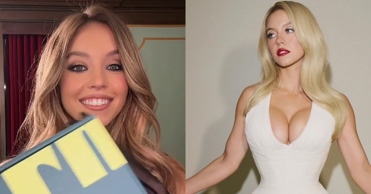 史威尼闖好萊塢地標掛滿內衣。(圖/翻攝Instagram)