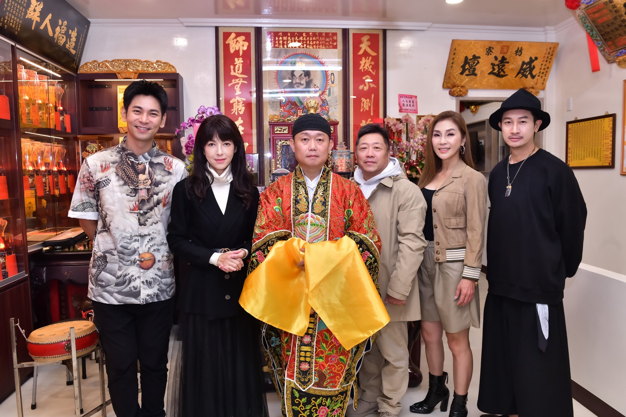 《農曆三月二十三》找來梁佑南、陳明真、楊子儀、吳政勳、Darren（邱凱偉）、方琦等人同台演出。（圖／北投映像電影提供）