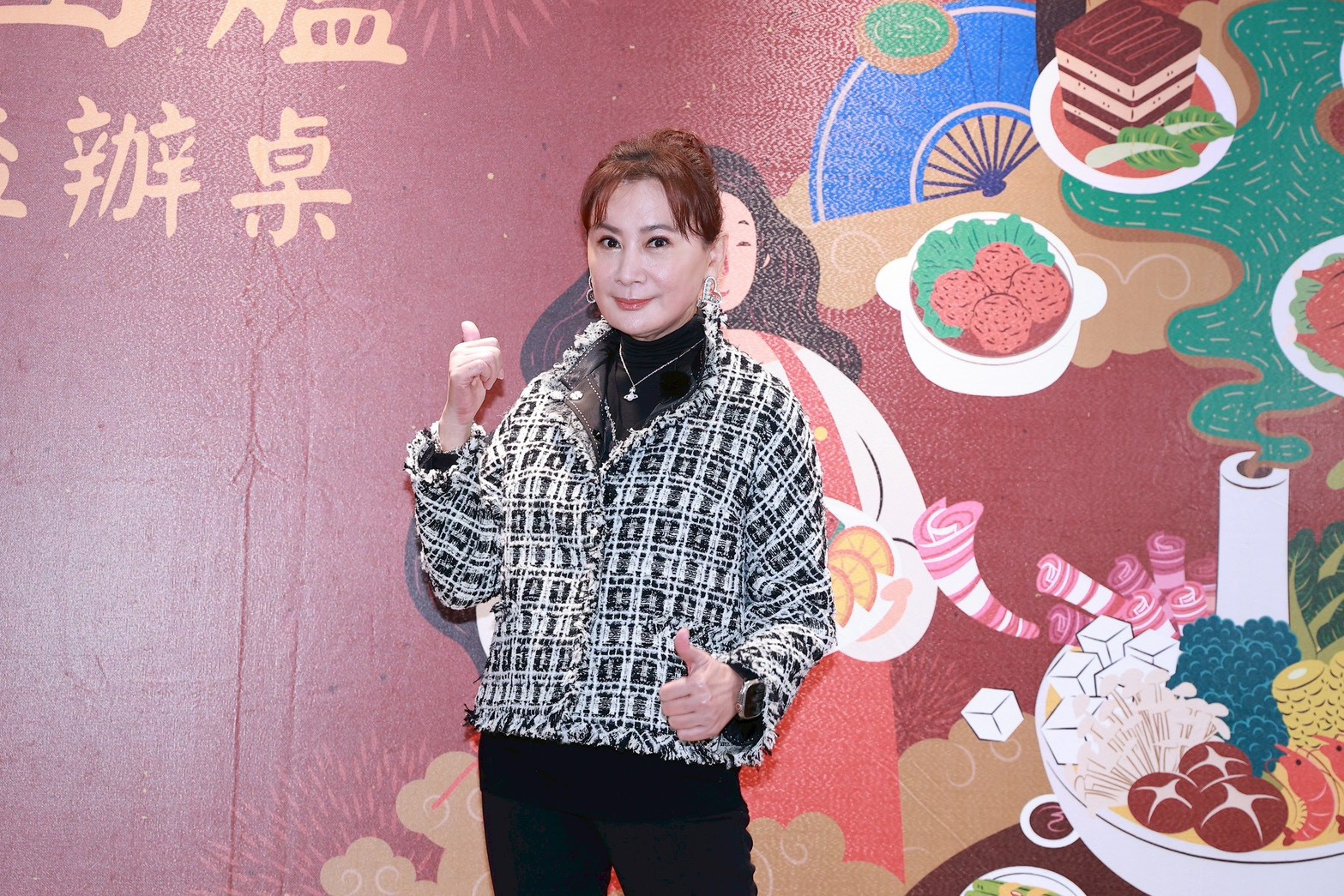 陳亞蘭出席《女俠俱樂部》開鏡。(圖/攝影組)