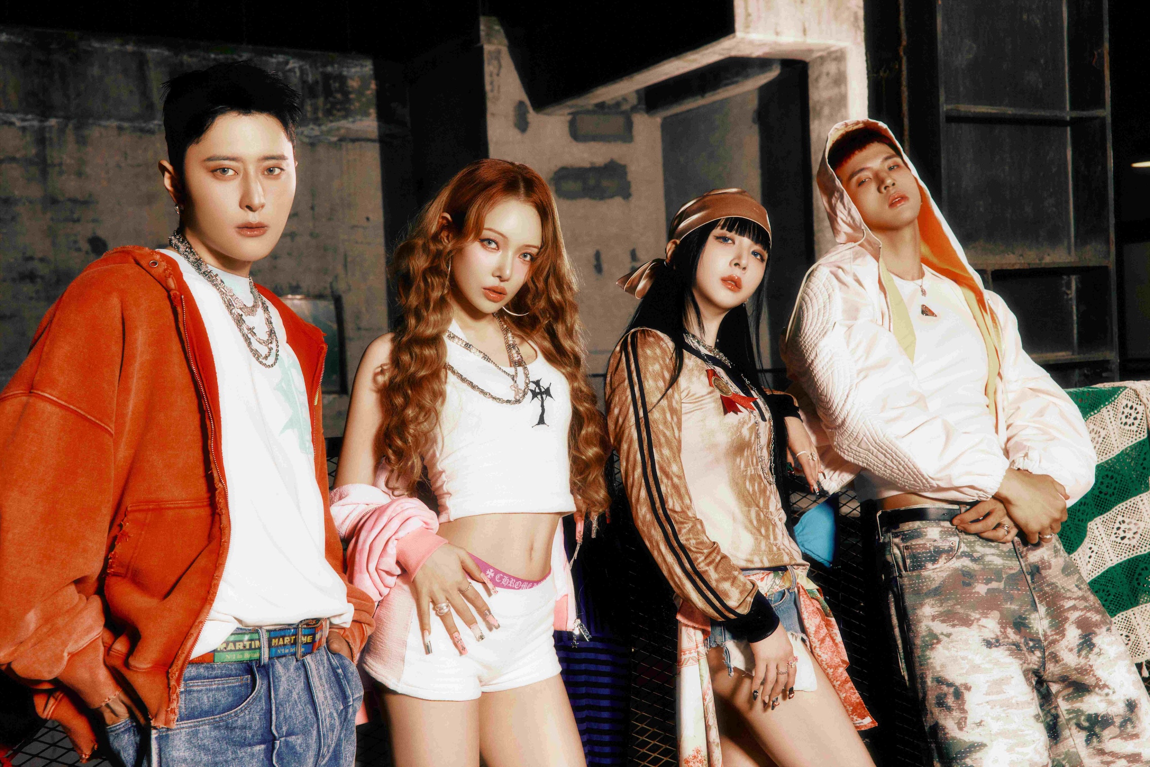 韓國大勢混聲團體KARD J.Seph(左起)、SOMIN、JIWOO、BM。(圖/寬宏提供)