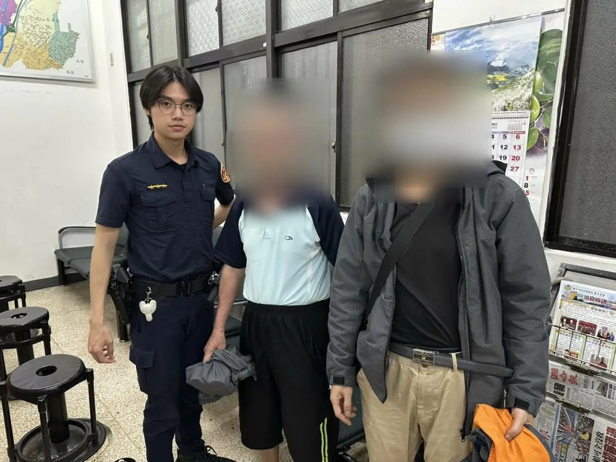 台中一名年近90歲的老翁，為了買布丁竟走了16公里。（圖／警方提供）