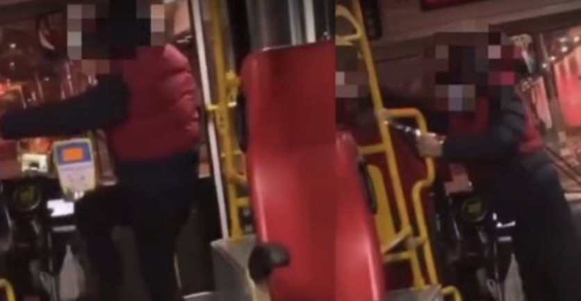 新北公車司機和乘客起爭執。(圖/翻攝Threads)