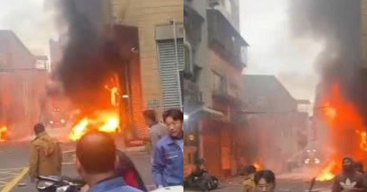 新北三重工廠火警。(圖/翻攝畫面)