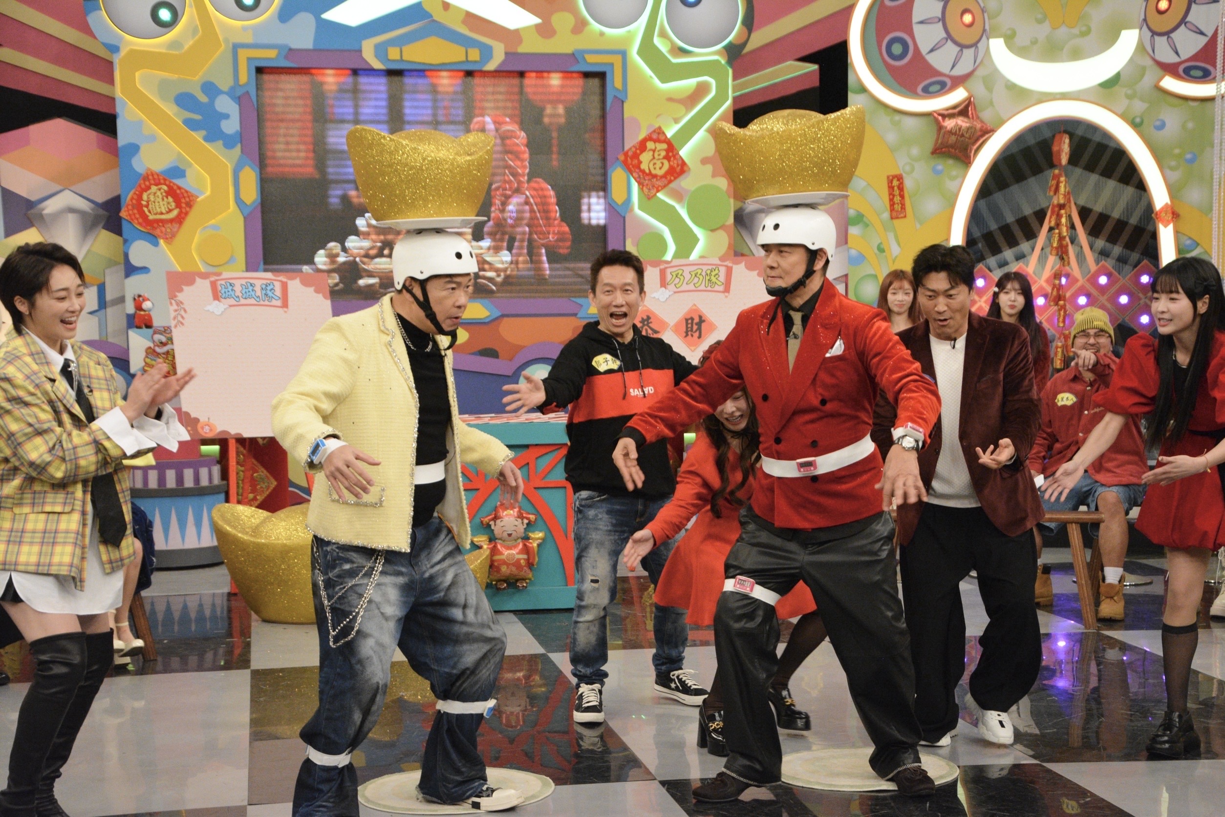 曾國城（左）和徐乃麟很愛比輸贏。（圖／華視提供）