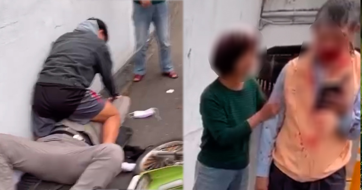 男大生肉身救援表示出手相救直覺反應。(圖/翻攝畫面)