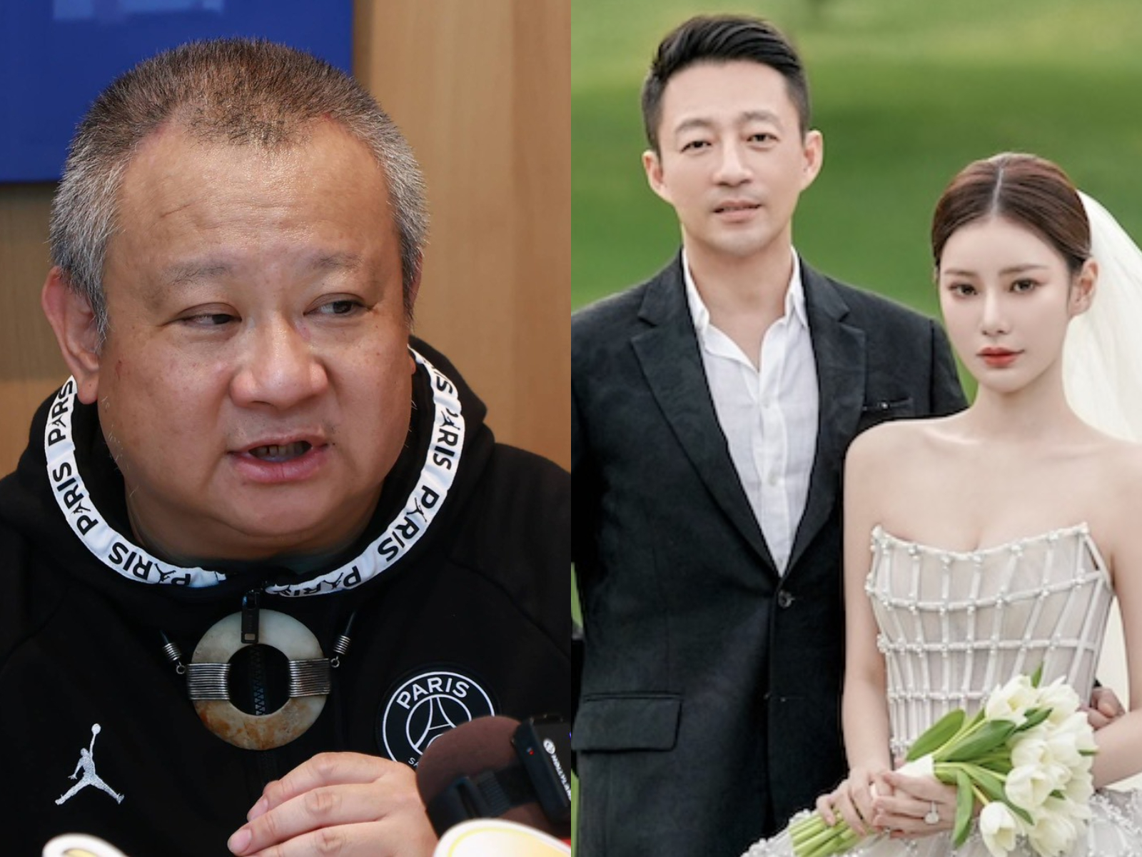 宣昶有（左圖）頻誇汪小菲、馬筱梅（右圖）。（圖／娛樂中心攝、翻攝翻攝時尚新娘官方微博）