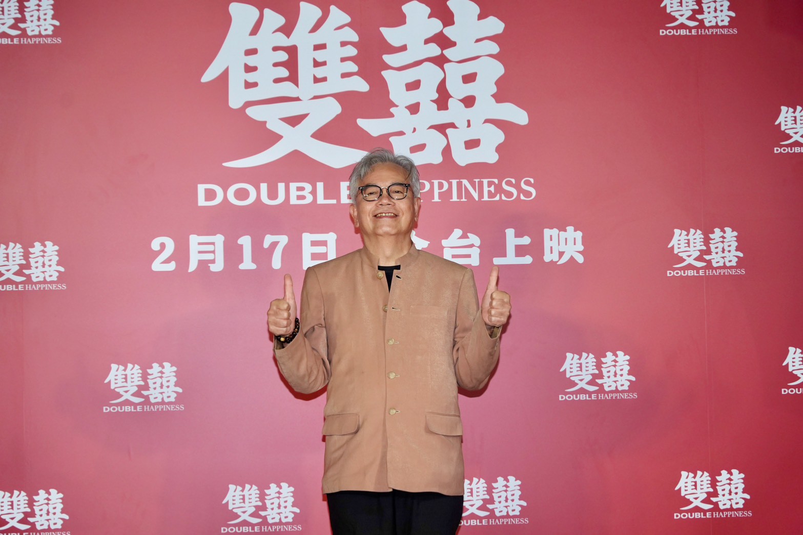 田啟文為《雙囍》特地從香港飛來台灣宣傳。（圖／陳明中攝）