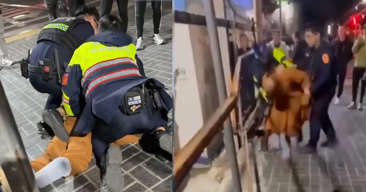 台中比丘涉酒駕肇逃。（圖／翻攝畫面）