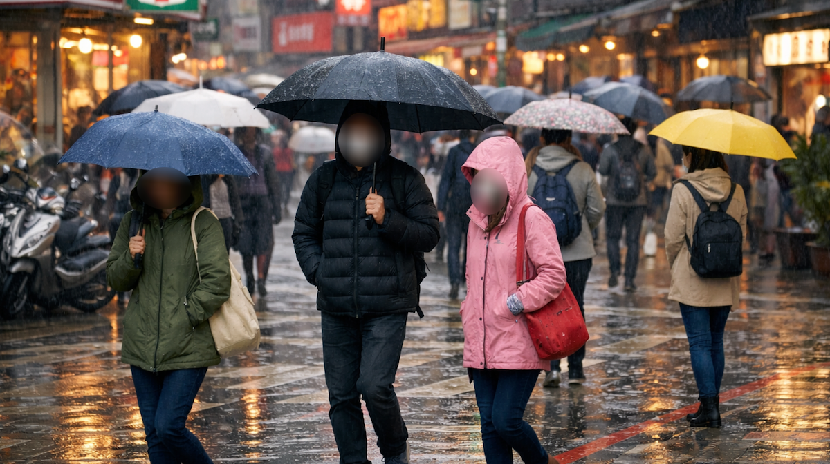 除夕變天！北台灣轉雨低溫下探12度。（圖／緯來新聞網）