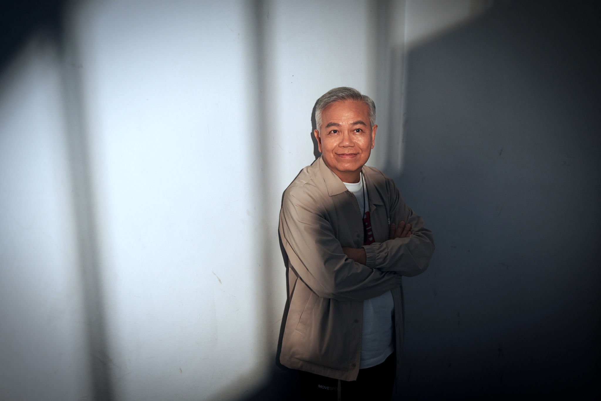 田啟文在《少林足球》中飾演「三師兄」,這次難得來台演出賀歲片《雙囍》。(圖/記者陳明中攝)