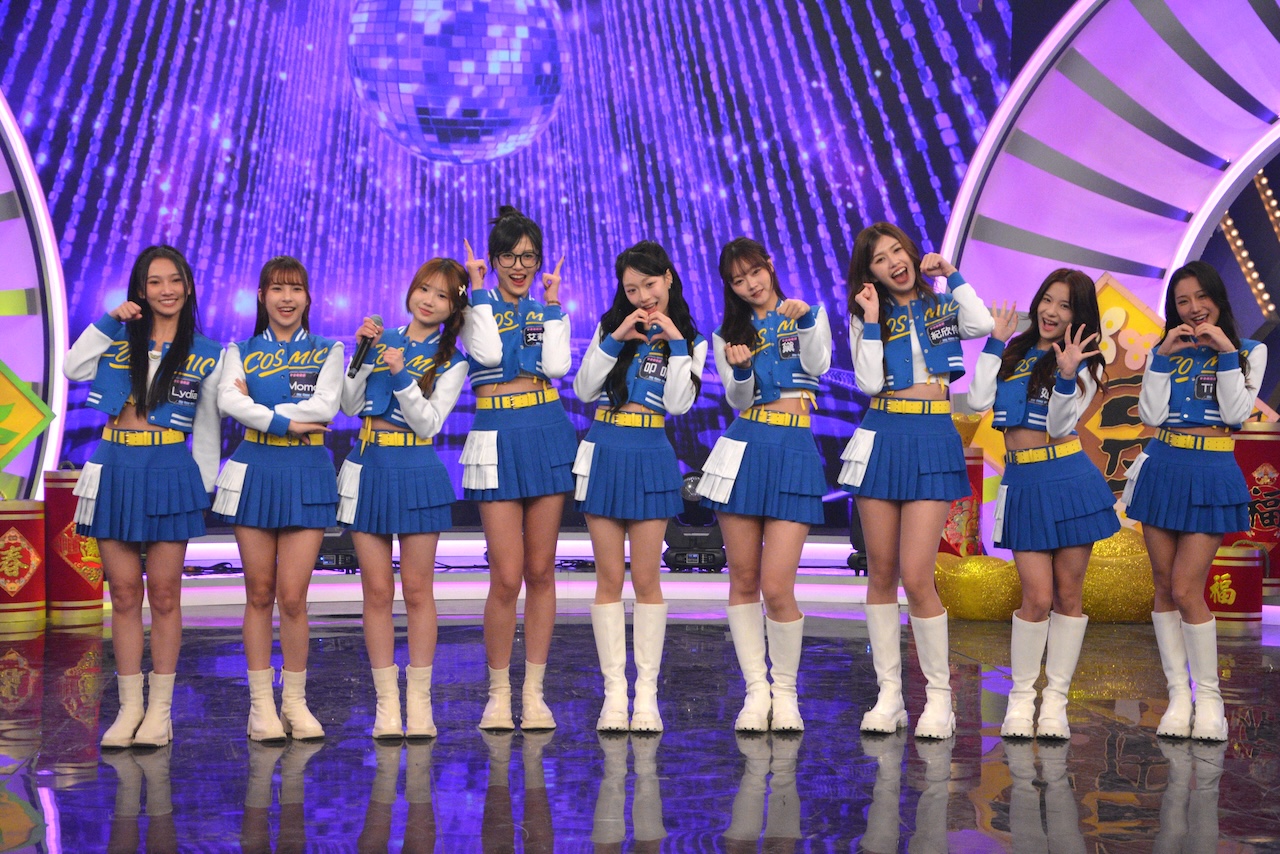 《宇宙啦啦隊》女孩們登上「瓜瓜夜總會」大跳主題曲〈Ready To Shine〉。（圖／華視提供）