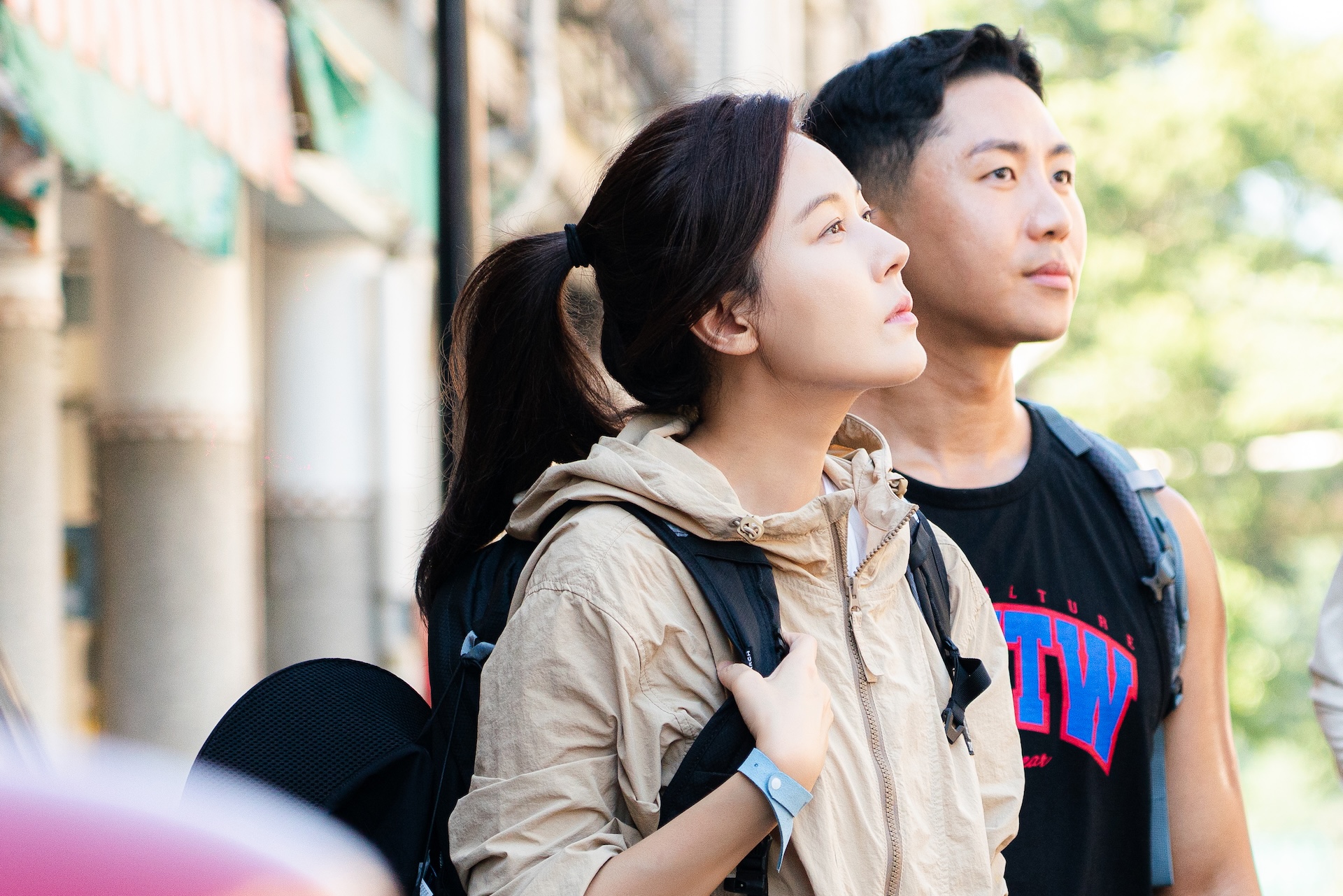 金荷娜享受客家文化。(圖/客台提供)