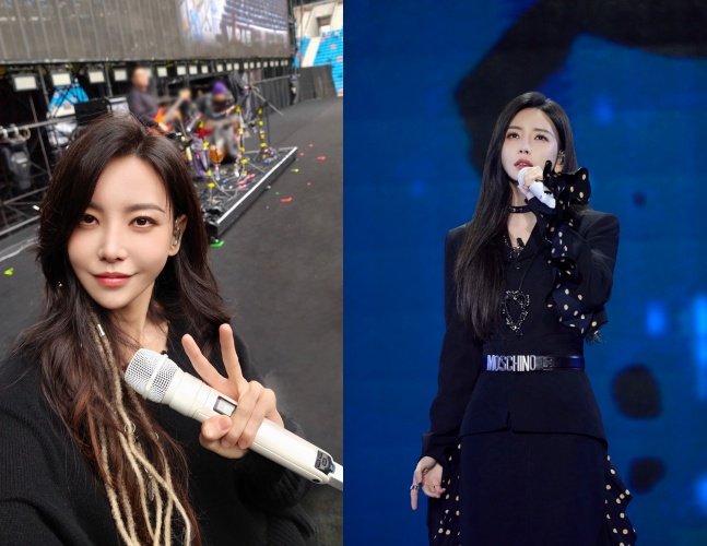 于文文昨天驚傳在演唱會暈倒。（圖／翻攝自于文文微博）