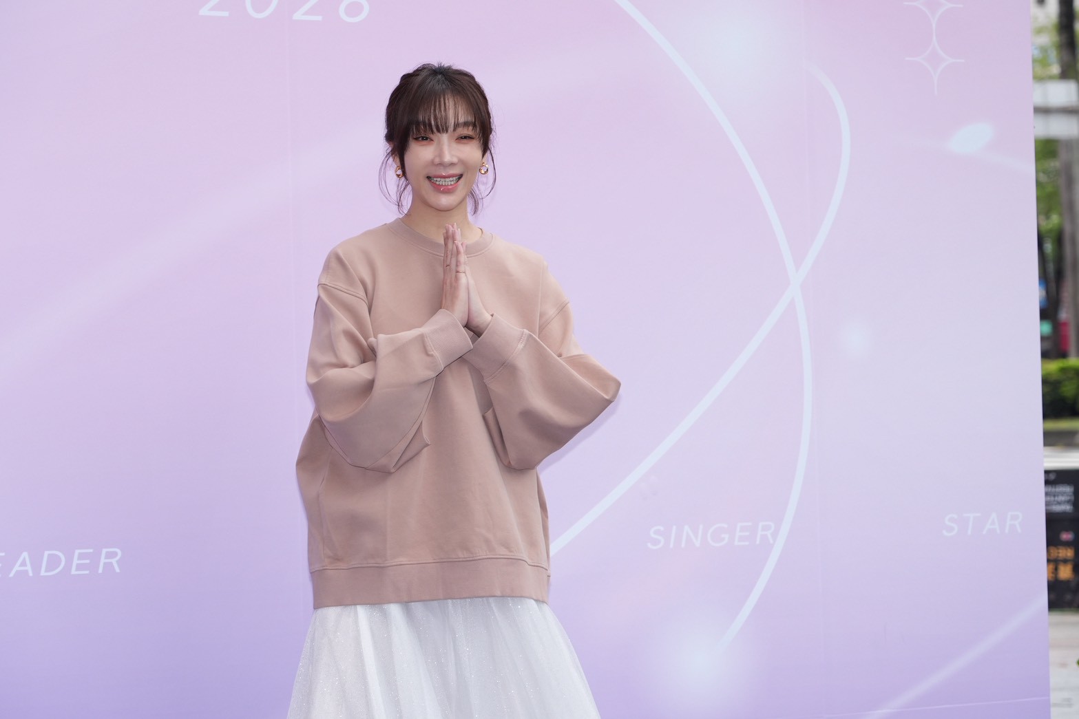 蔡淑臻很開心。（圖／記者許方正攝）