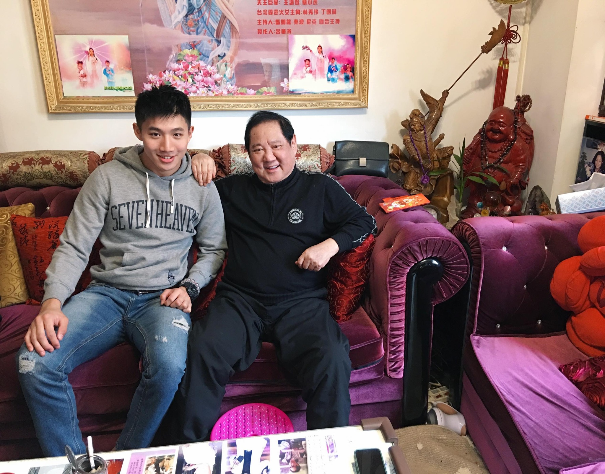 黃詠淇過去遭逢父親馬如龍及大兒子黃博鈞的死亡。(圖/翻攝自黃詠淇臉書)