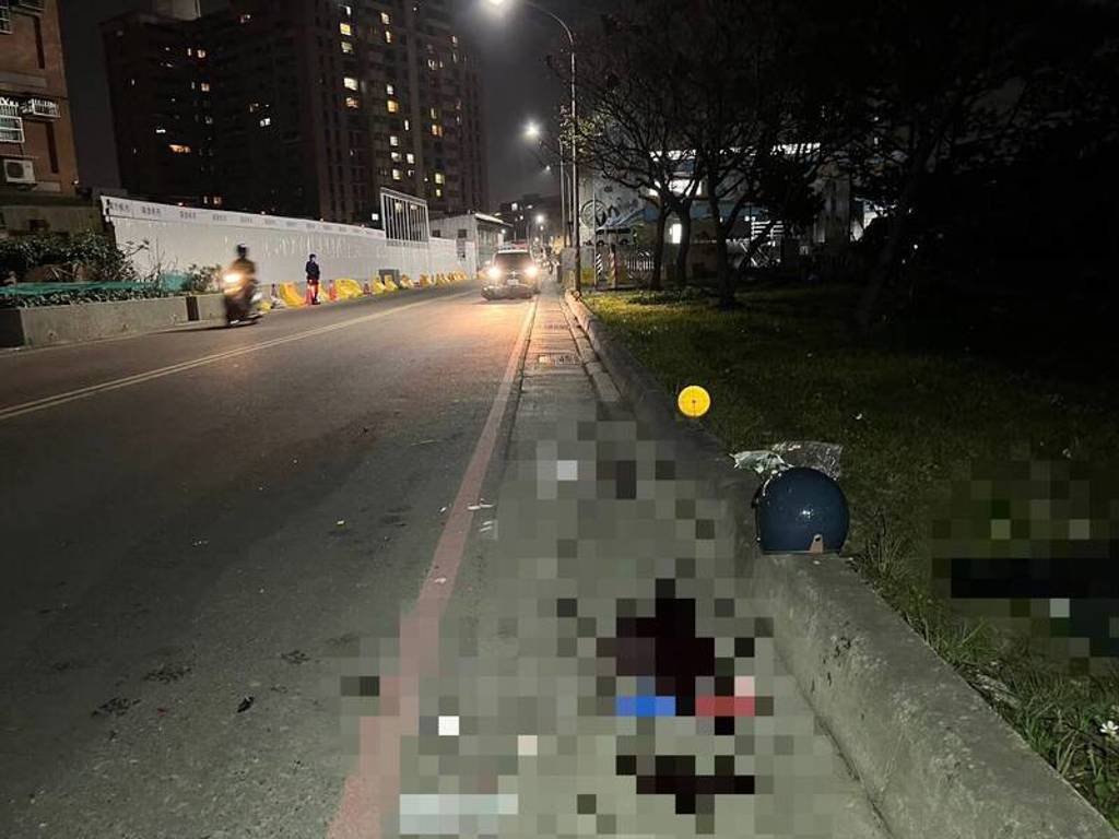 新北新莊昨晚發生一起死亡車禍。（圖／翻攝畫面）