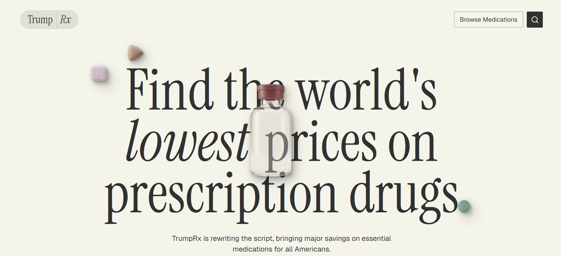 （圖／翻攝自TrumpRx 官網）