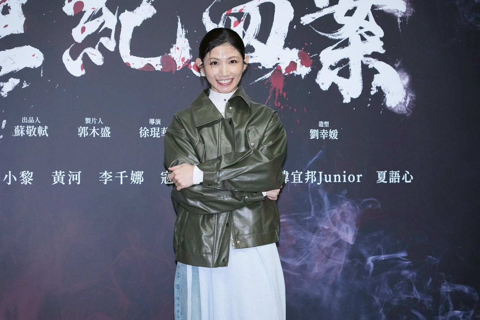 李千娜發聲明道歉，表示《世紀血案》片酬將全數捐出。（圖／記者許方正攝）