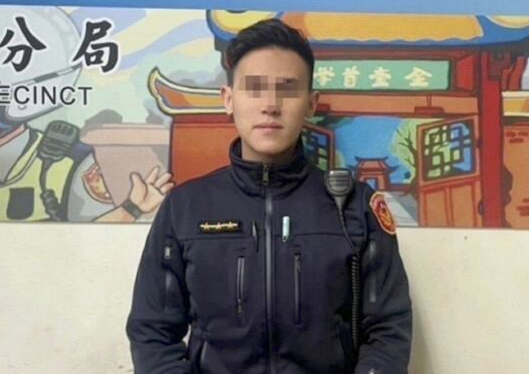 「警界彭于晏」縱放同事女友沒開罰單。（圖／翻攝畫面）