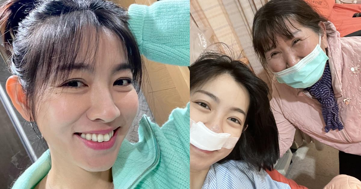 米可白做「鼻息肉與神經切除手術」。（圖／翻攝米可白FB）