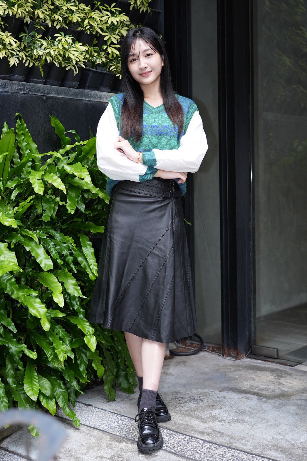 于齊薇個性害羞。（圖／記者許方正攝）