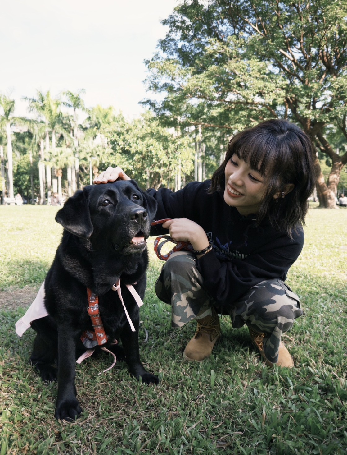 木木喜歡狗狗。（圖／華研國際提供）