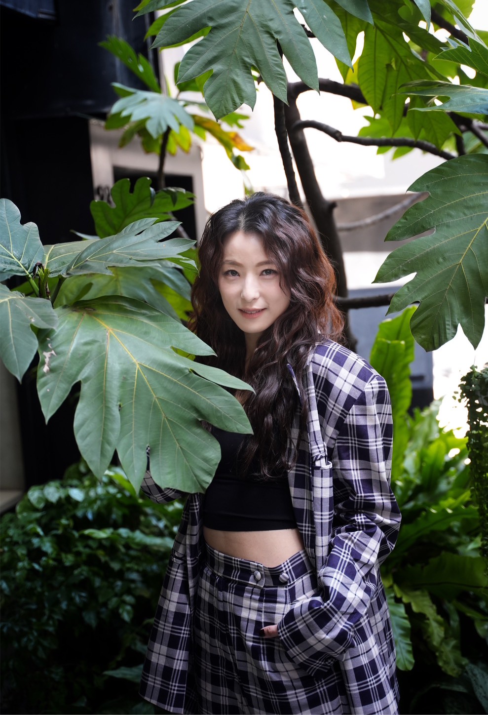 賴雅妍小露性感。（圖／記者陳明中攝）