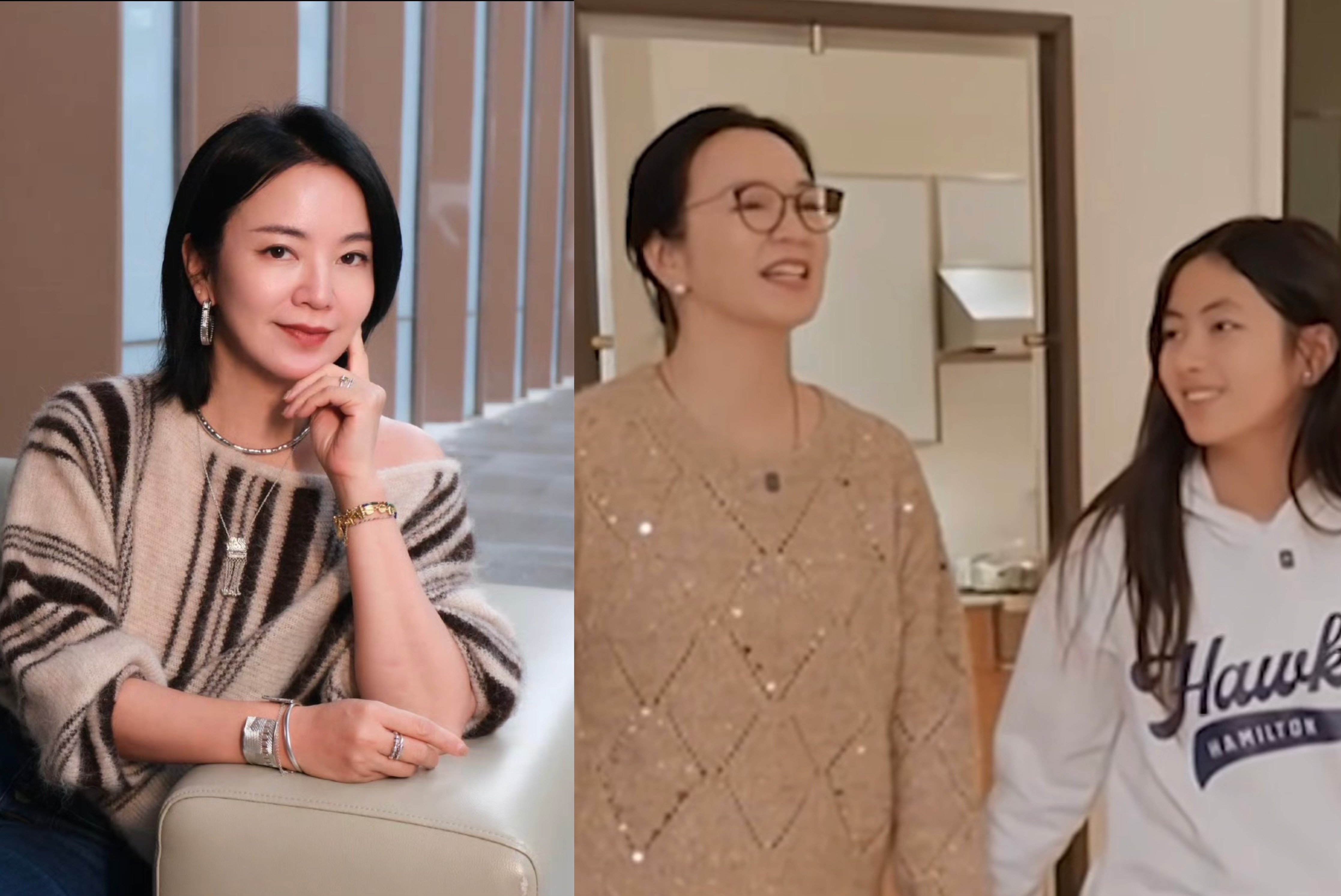 阿雅與女兒十分親密。（圖／翻攝微博）