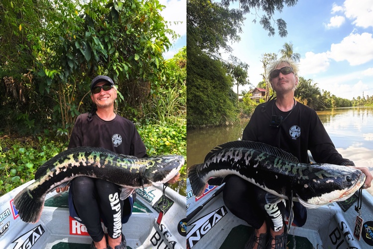 KID日前在馬來西亞釣魚，打破個人紀錄。（圖／翻攝自林柏昇 KID﻿臉書）