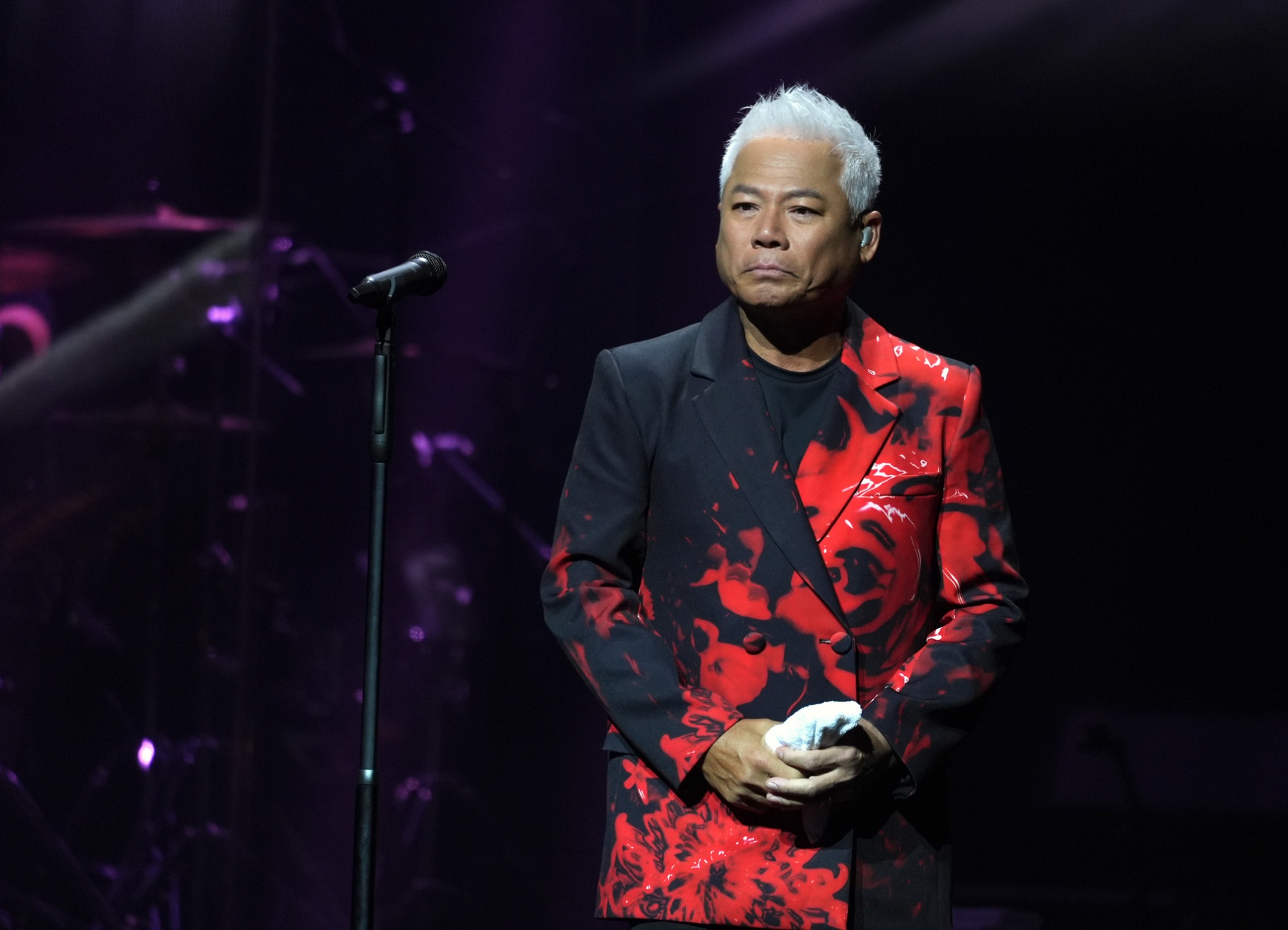 巫啟賢被女兒嚇到。（圖／記者陳明中攝）