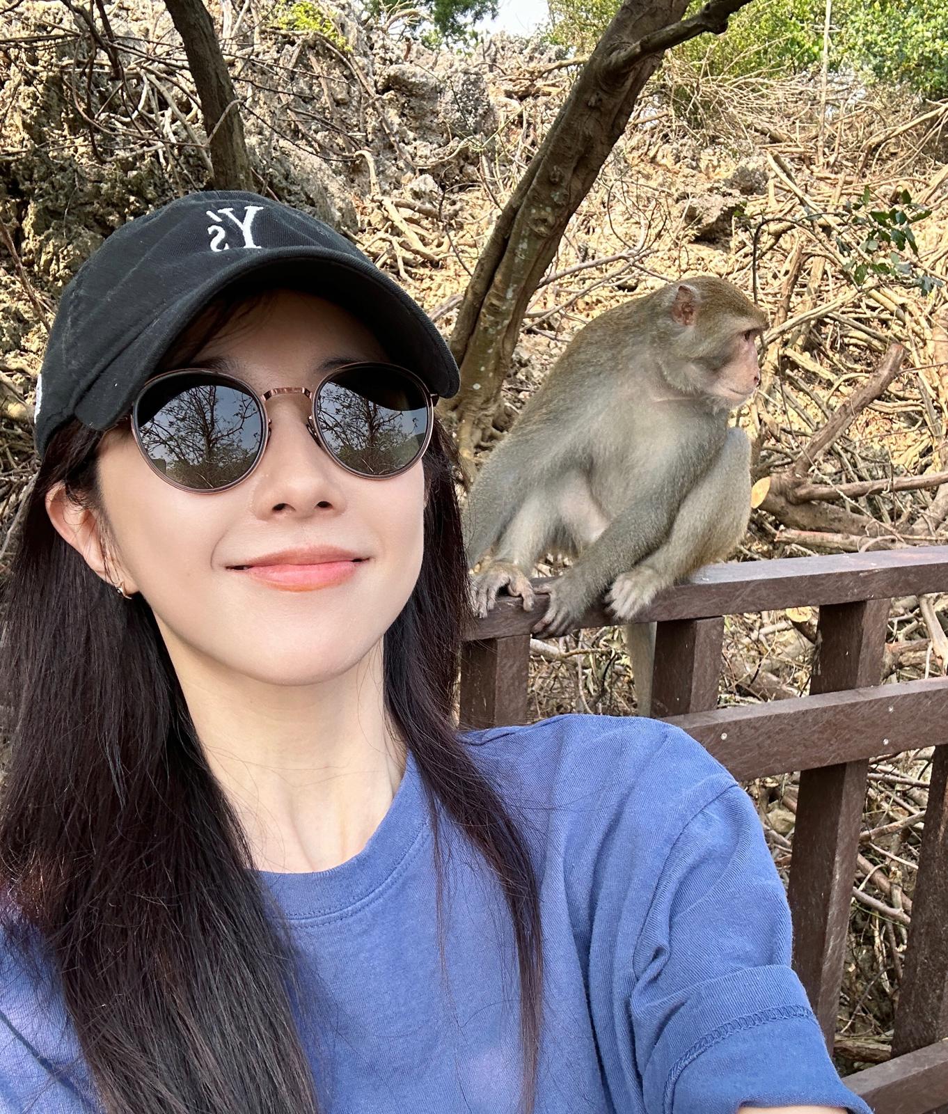 邵雨薇表示非常喜歡猴子。（圖／Disney+提供）