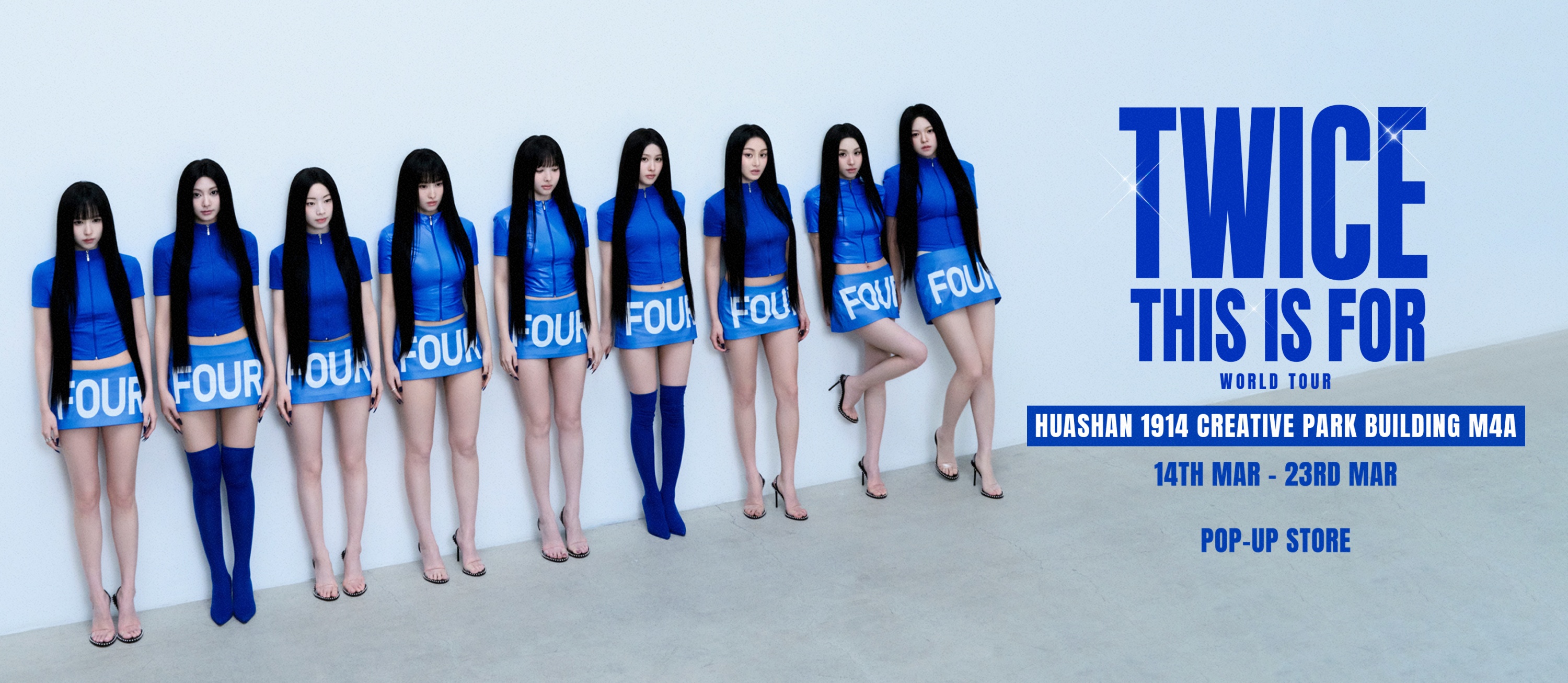 TWICE除了快閃店、周邊店外，也將在台北各處設置九首神曲打卡點舞蹈挑戰。（圖／Live Nation Taiwan提供）