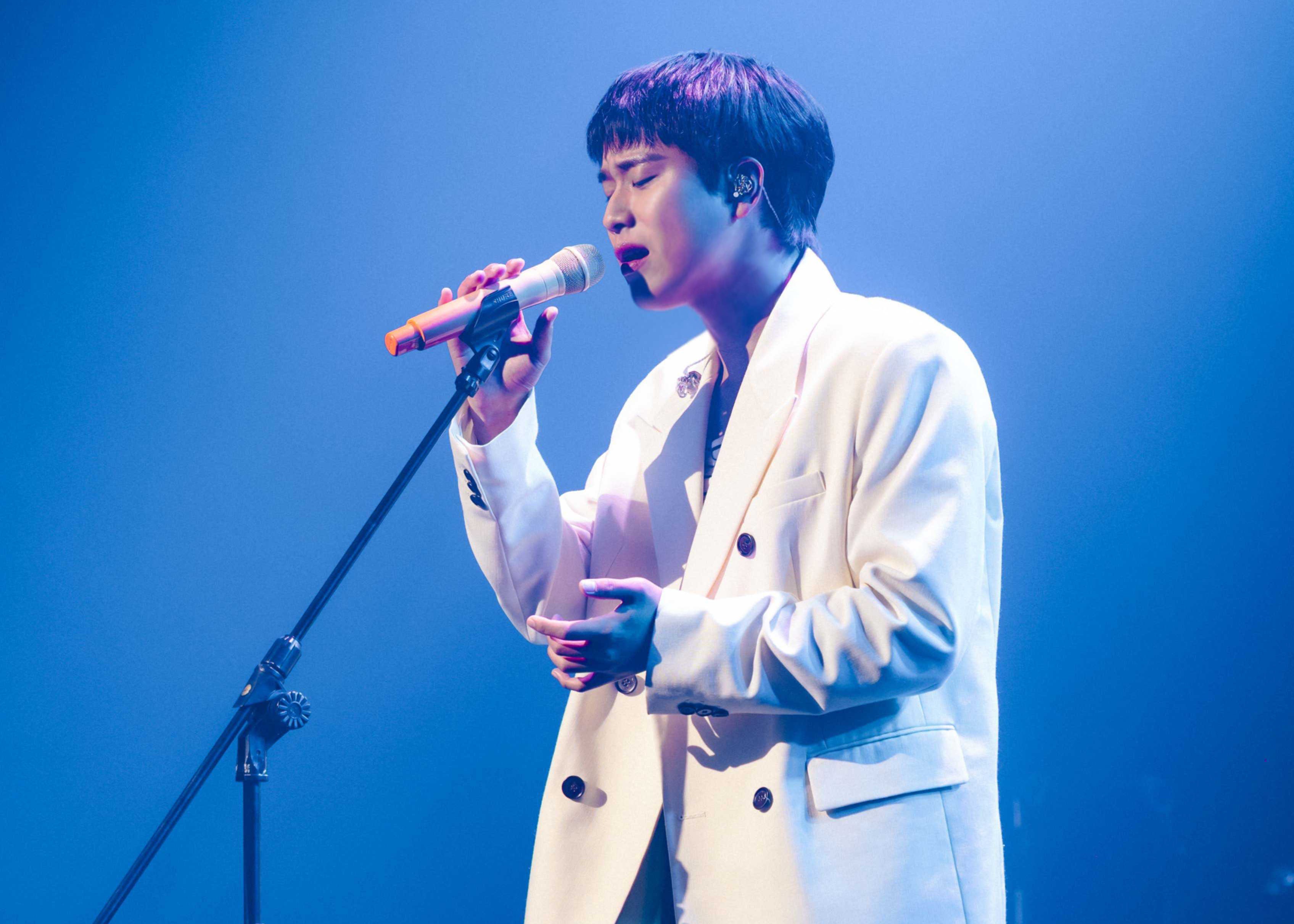 李茂珍在台開唱，見到粉絲熱情支持直呼感動。（圖／網銀國際影視提供）