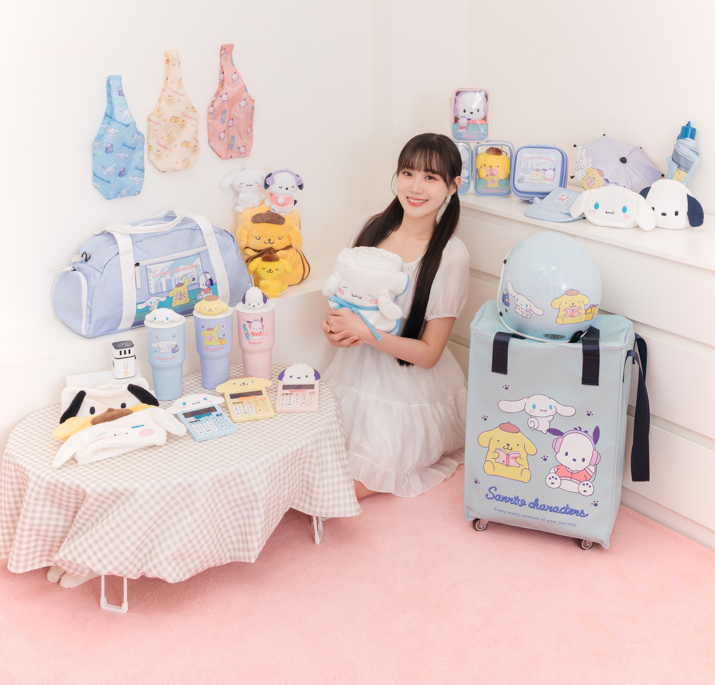 7-ELEVEN此次集結包含布丁狗、大耳狗喜拿、帕恰狗推出共26款商品，以春日用品為開發主軸。（圖／7-ELEVEN提供）