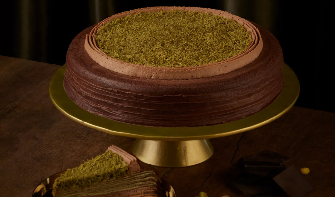 Lady M推出「杜拜巧克力千層蛋糕」，引發亂象。（圖／翻攝自Lady M官網）