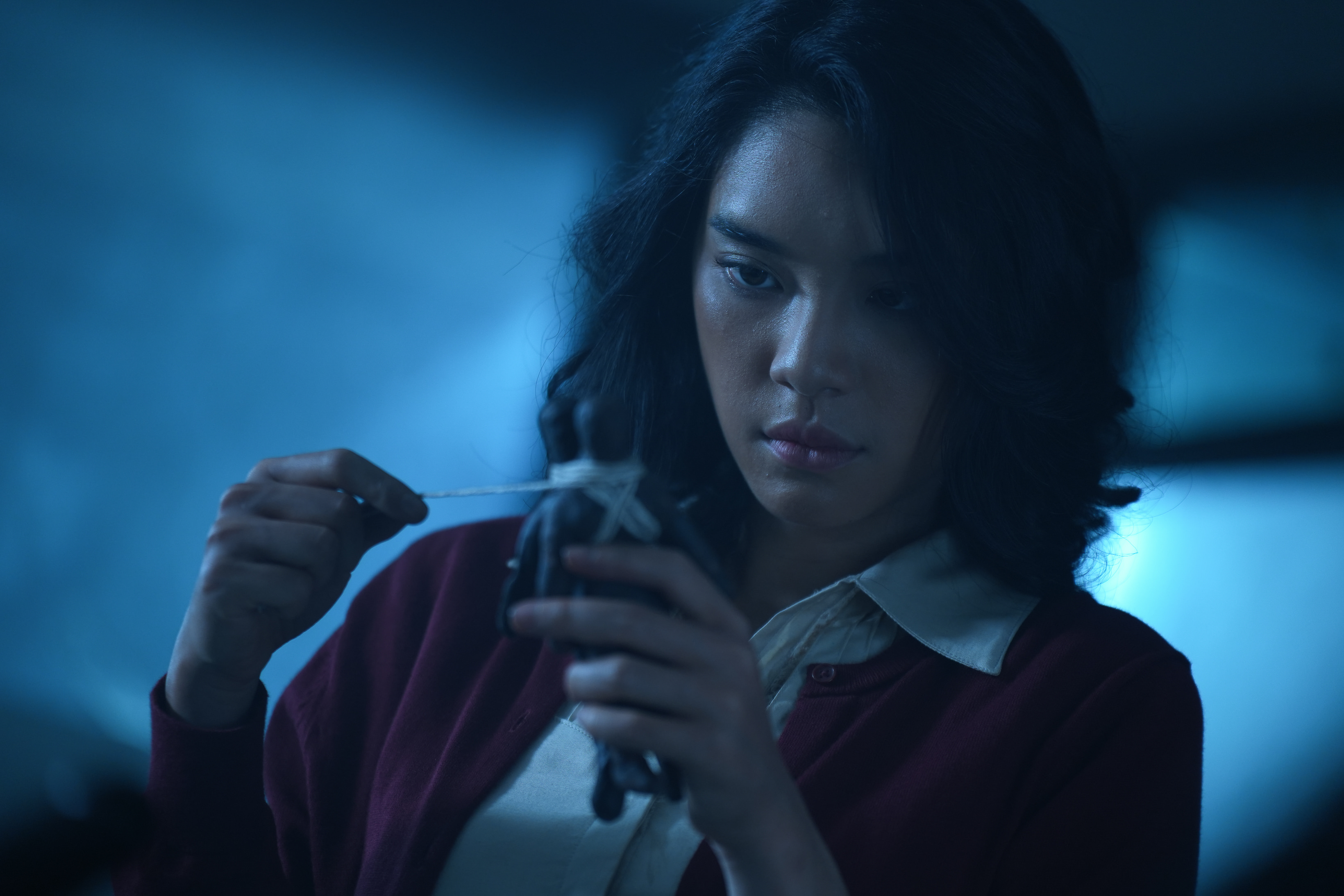 泰國人氣女星丘普朗阿瑞昆的入魔演技，嚇得工作人員不敢靠近補妝。（圖／威視提供）