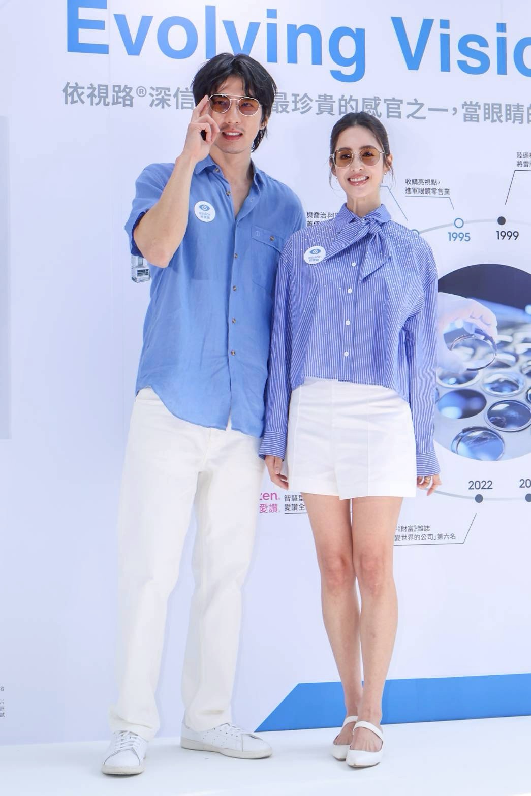 傅孟柏(左)和莫允雯從未來電。(圖/娛樂中心攝)