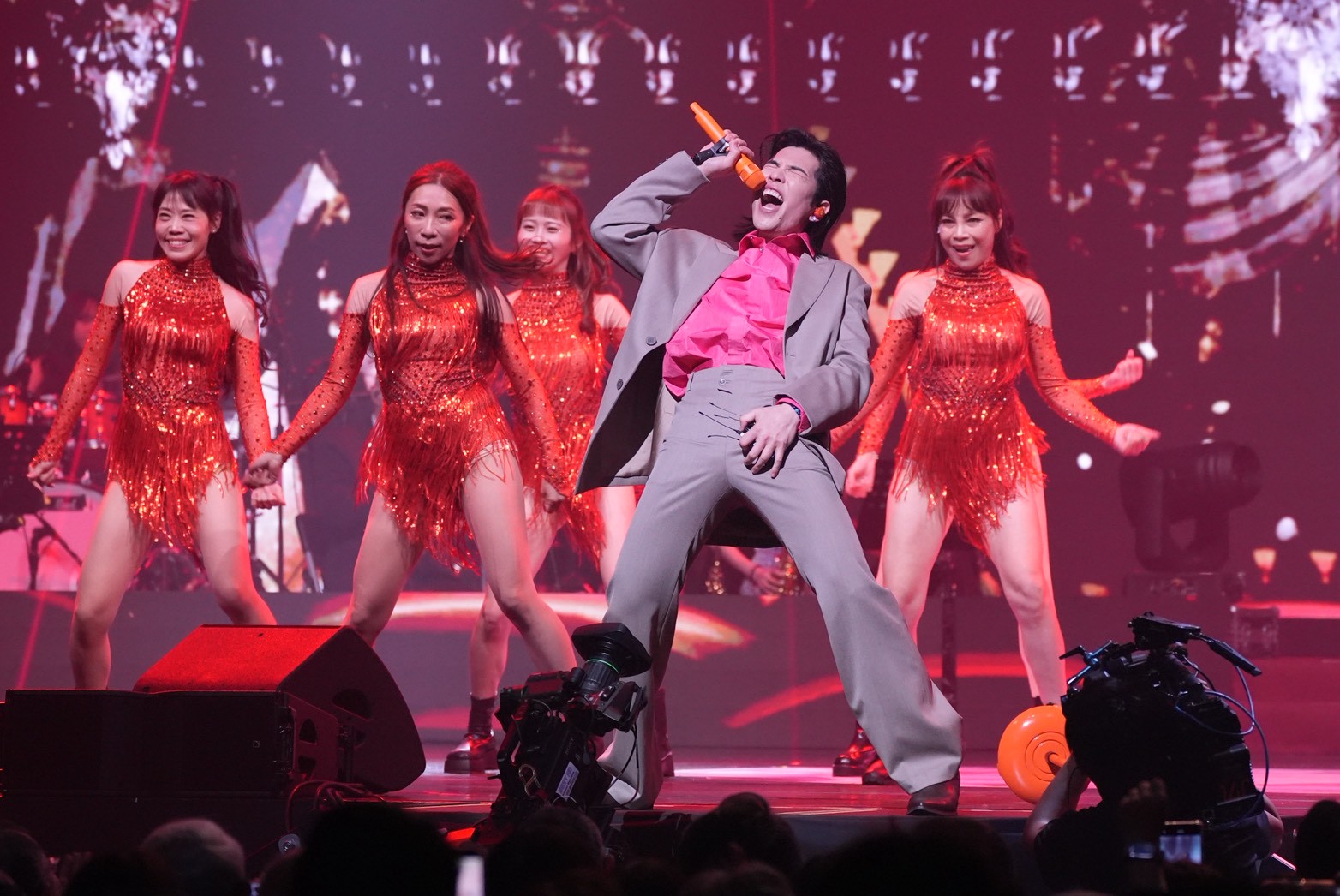 蕭敬騰肢體語言豐富。（圖／記者許方正攝）